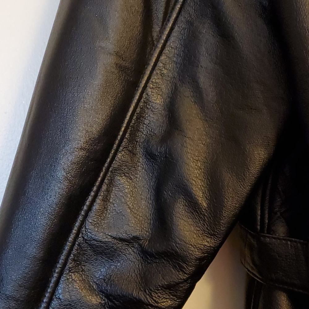 Ykk Leather Jacket View 4